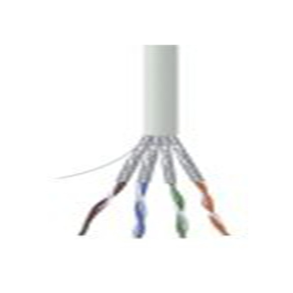 RS PRO,113-5901,100 m Cat6a 以太网电缆, 屏蔽, 灰色 聚氯乙烯护套, 实心转实心