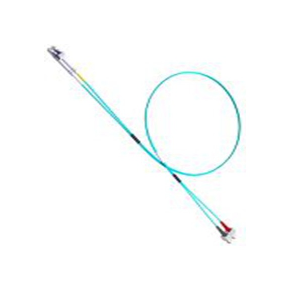 RS PRO,121-3926,OM3 光纤电缆, 5 m长, Φ900 μm线芯, 低烟，无卤 紫色, 浅绿色护套