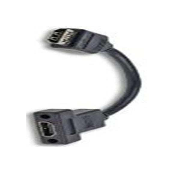 RS PRO,124-2517,HDMI 电缆, HDMI 母插转 HDMI 母插, 80 mm长, 黑色