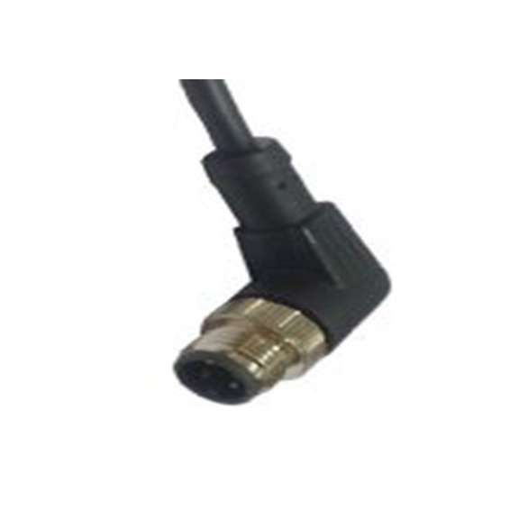 RS PRO,124-7075,RS PRO 传感器执行器电缆, 2 m长 5, 直角 公 5转自由端 无端接, 聚氯乙烯 黑色护套, IP40, CBM系列