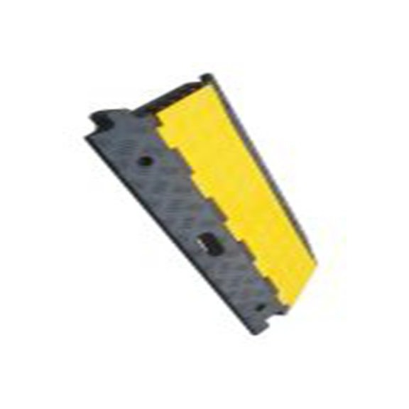 RS PRO,136-5422,RS PRO, 910 mm长 减速带线槽, 热塑性塑料, 橡胶制, 黑色, 黄色, 34 mm内径