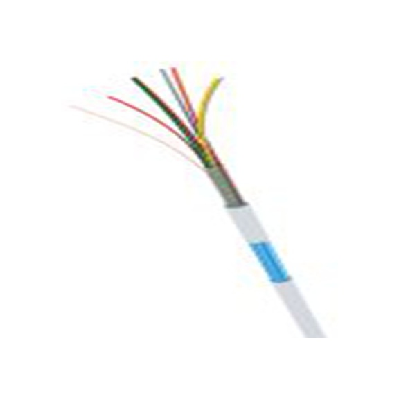 RS PRO,136-8142,6芯, 2XX0 B系列 铠装 控制电缆 0.22 mm², 屏蔽, 阻燃, 自熄灭, 100 m长, 白色 聚氯乙烯护套