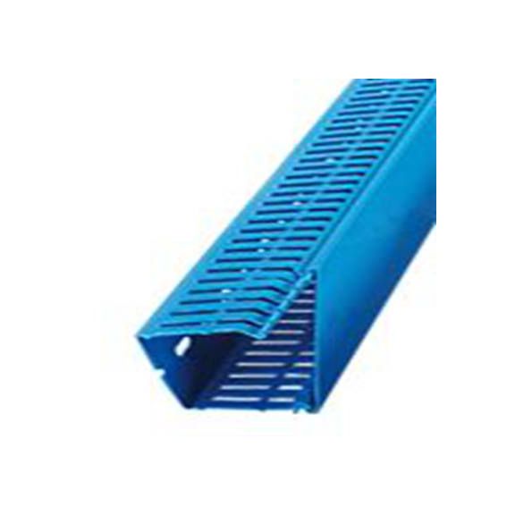 RS PRO,136-9127,自熄灭 聚氯乙烯, 60 mm宽x80 mm深x2 m长, 开槽型, 蓝色, Terminal F 2000系列