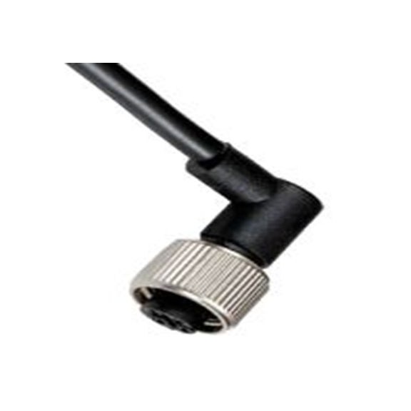 RS PRO,144-7587,RS PRO 传感器执行器电缆, 5 m长 4, 直角 母插转自由端 无端接, PU 黑色护套, IP40, CBF系列