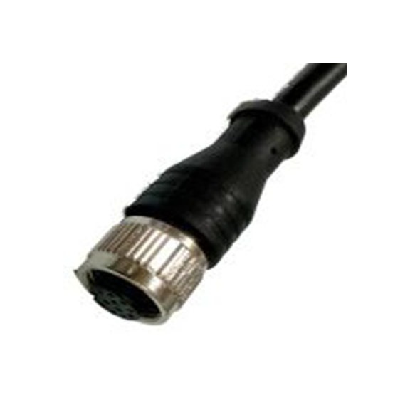 RS PRO,144-7675,RS PRO 传感器执行器电缆, 2 m长 12, 直向 母插转自由端 无端接, IP40, CBF系列