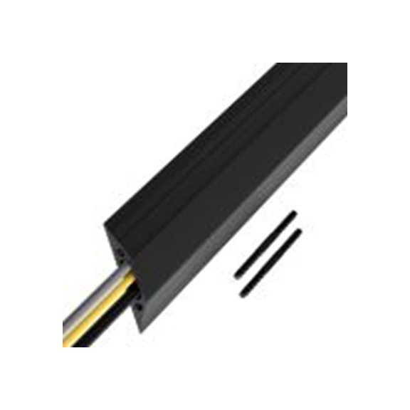 RS PRO,182-3871,RS PRO, 1.8 m长 减速带线槽, 聚氯乙烯制, 黑色, 30 mm内径