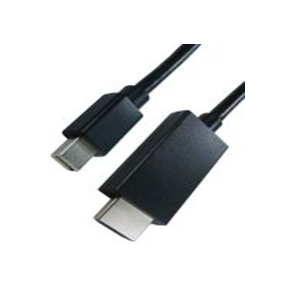 RS PRO,182-8800,RS PRO DP线, 2 m长, 微型 DisplayPort 公转HDMI 公, 黑色 聚氯乙烯护套