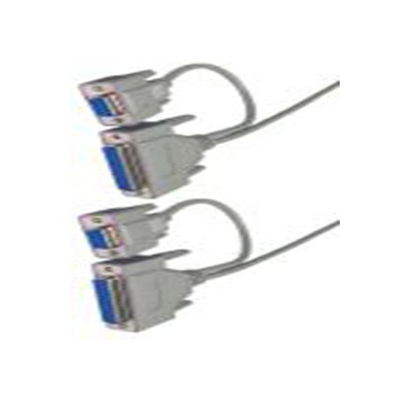 RS PRO,182-8825,RS PRO 串行电缆, D-Sub 25针, D-Sub 9针 母插转DB9, 插入式 DB25 母插, 2.5 m长, 灰色 聚氯乙烯护套, REACH, CE标准