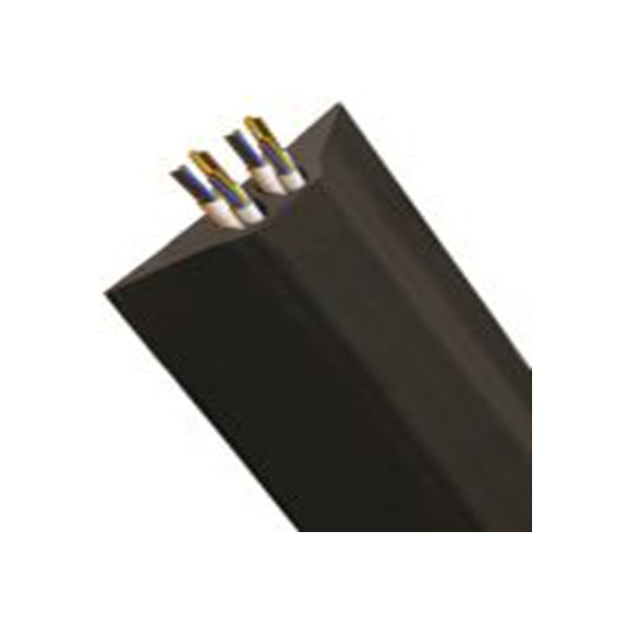 RS PRO,182-8893,RS PRO, 4.5 m长 减速带线槽, 橡胶制, 黑色, Industrial & HiVis系列, 23 mm内径