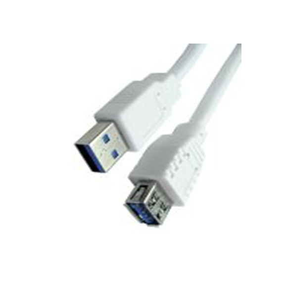 RS PRO,182-8913,RS PRO , USB A 型 公转USB A 型 母插, 1.8 m长, USB 3.0, 白色