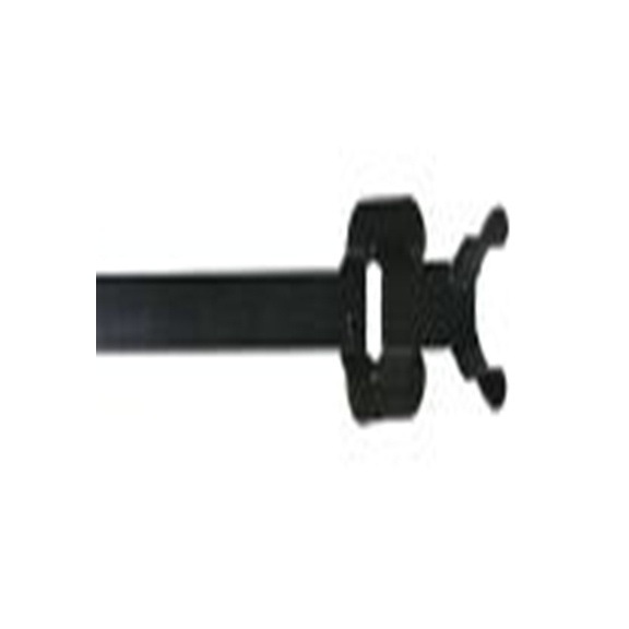 RS PRO,183-4180,316 不锈钢 电缆扎带, 易松开, 耐火, 黑色, 230 mm长x6.8 mm宽, 1334N拉伸强度, CT系列