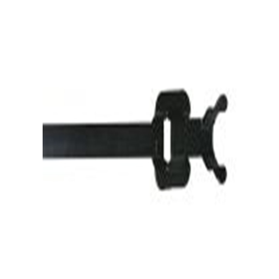 RS PRO,183-4181,316 不锈钢 电缆扎带, 易松开, 耐火, 黑色, 330 mm长x6.8 mm宽, 1334N拉伸强度, CT系列