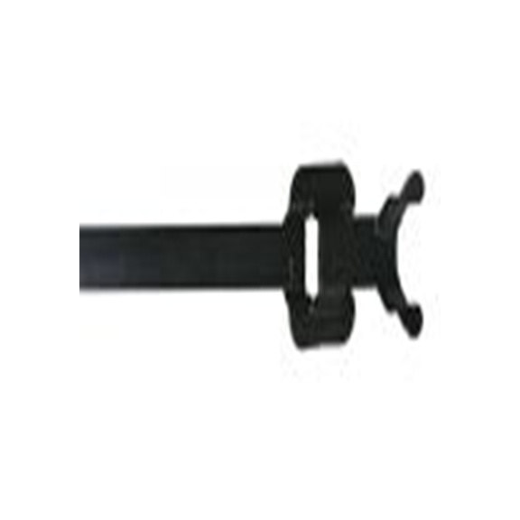 RS PRO,183-4184,316 不锈钢 电缆扎带, 易松开, 耐火, 黑色, 450 mm长x10 mm宽, 2000N拉伸强度, CT系列