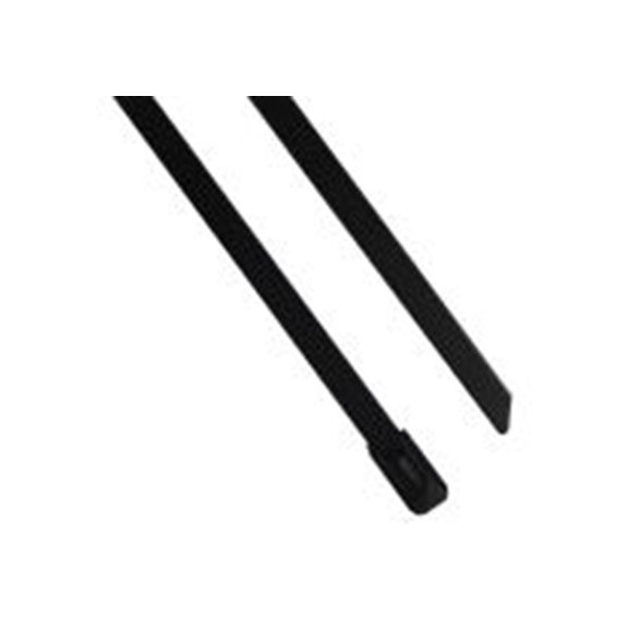 RS PRO,183-4263,316 不锈钢 电缆扎带, 球锁, 无卤素, 黑色, 680 mm长x7.9 mm宽, 1200N拉伸强度, CT系列