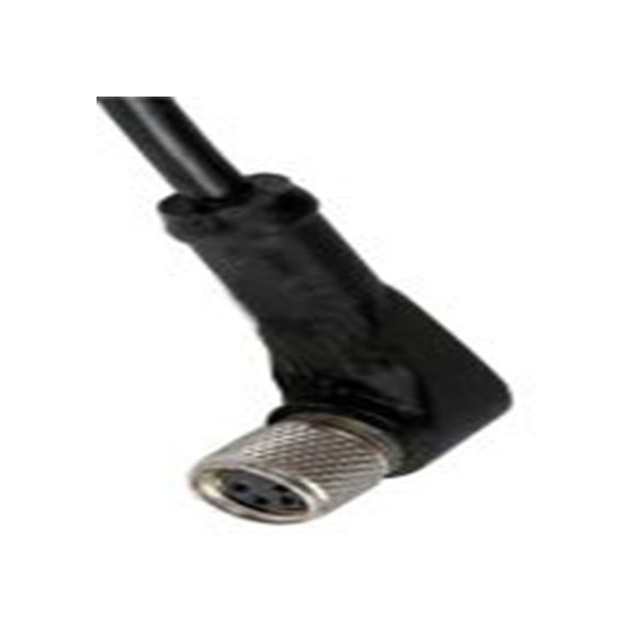 RS PRO,186-3123,RS PRO 传感器执行器电缆, 5 m长 4, 直角 母插转自由端 无端接, 聚氯乙烯 黑色护套, IP40, CBF系列