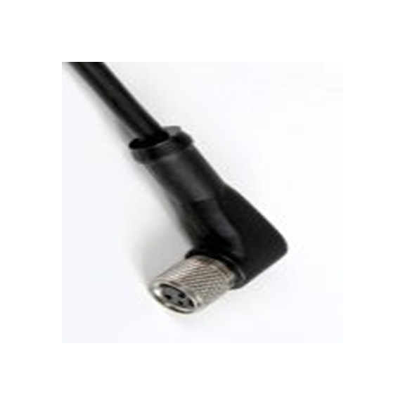 RS PRO,186-3130,RS PRO 传感器执行器电缆, 2 m长 3, 直角 母插转自由端 无端接, PU 黑色护套, IP40, CBF系列
