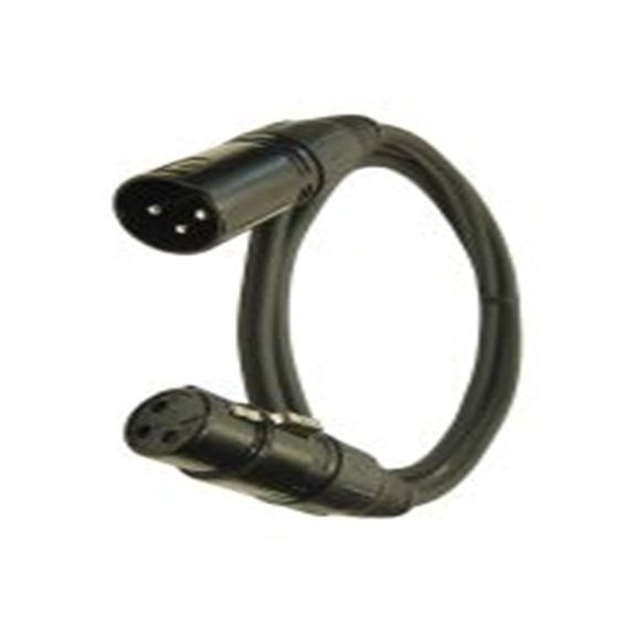 RS PRO,189-3944,2 m 卡侬线, XLR 公转XLR 母插, 黑色