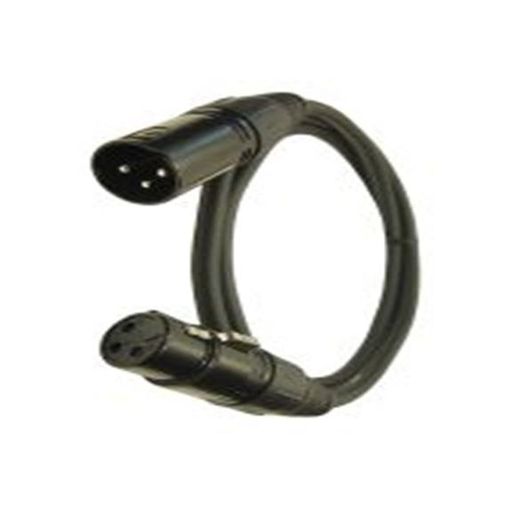 RS PRO,189-3945,1 m 卡侬线, XLR 公转XLR 母插, 黑色