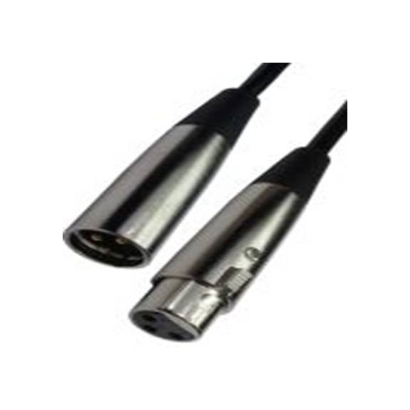 RS PRO,192-4433,1 m 卡侬线, XLR3 公转XLR3 母插, 黑色, 2XLR-SV系列