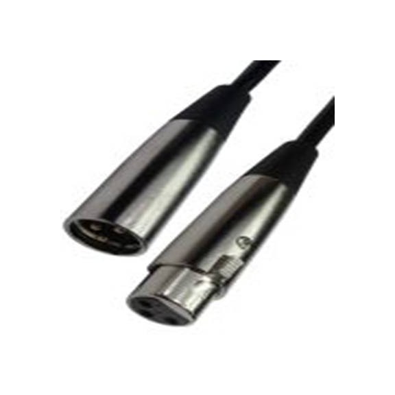 RS PRO,192-4434,2 m 卡侬线, XLR3 公转XLR3 母插, 黑色, 2XLR-SV系列