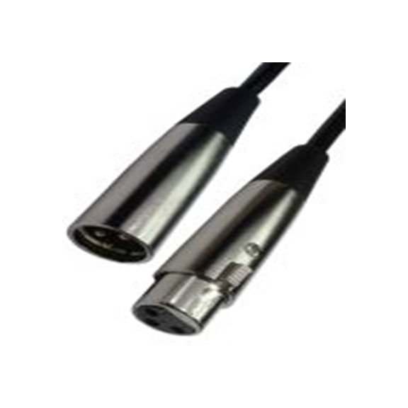 RS PRO,192-4435,3 m 卡侬线, XLR3 公转XLR3 母插, 黑色, 2XLR-SV系列