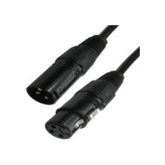 RS PRO,192-4445,5 m 卡侬线, XLR3 公转XLR3 母插, 黑色, 2XLR-BK系列