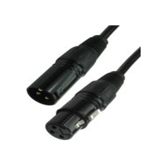 RS PRO,192-4449,15 m 卡侬线, XLR3 公转XLR3 母插, 黑色, 2XLR-BK系列