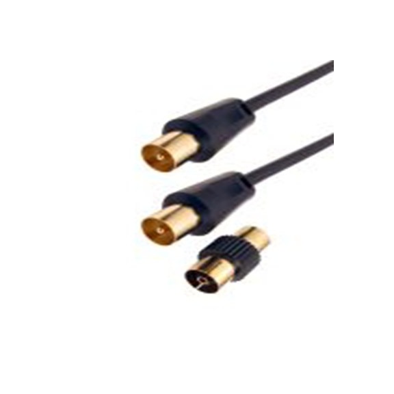 RS PRO,192-4501,射频 同轴电缆, 40 m长, 75 Ω, 端接, 5 mm外径, 黑色, TV Aerial Connector系列