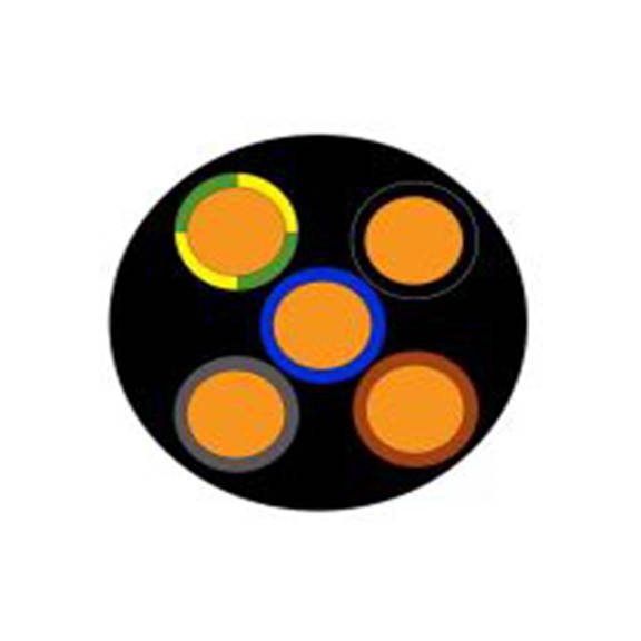 RS PRO,196-4681,三芯, 100 m长 电源电缆, 600/1000 V, 黑色 聚氯乙烯护套 90 °C