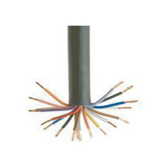 RS PRO,200-9644,0.5 mm² 多芯工业电缆, 16/2/18C系列 25 m, 聚氯乙烯 黑色护套