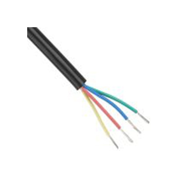 RS PRO,201-2214,4对 0.5 mm² 工业电缆, 聚氯乙烯 黑色护套