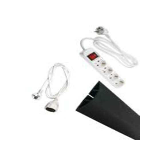 RS PRO,201-3593,白色 电源延长引线套件, 额定电压250 V, 4个 F 型插座, 电缆长2 m