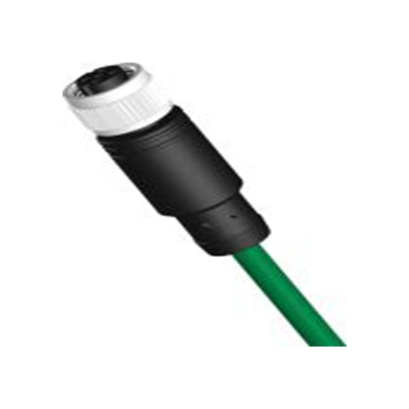 RS PRO,201-7088,RS PRO 电缆, 2 m长 4, M12转无端接, 热塑性合成橡胶 绿色护套, IP40, CBF12系列