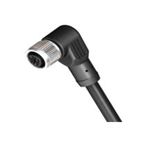 RS PRO,201-7095,RS PRO 电缆, 10 m长 5, M12转无端接, 聚氯乙烯 黑色护套, IP40, CBF12系列