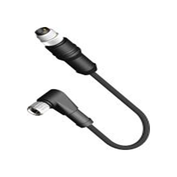 RS PRO,201-7130,RS PRO 圆形连接器, 5 m长, 母接头转USB A 型, PU 黑色护套, IP40, CDF08系列