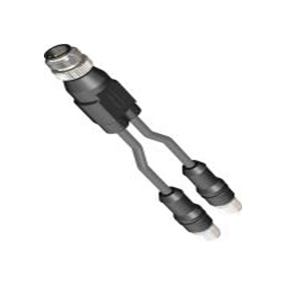 RS PRO,201-7231,RS PRO 传感器执行器电缆, 1 m长 4, M12 公 3转M8 母插, 尼龙 黑色护套, IP40, 01BPVC系列