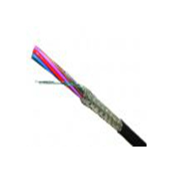 RS PRO,202-4846,RS PRO 4芯控制电缆, 0.22 mm², 屏蔽, 25m长, 黑色聚氯乙烯 PVC护套