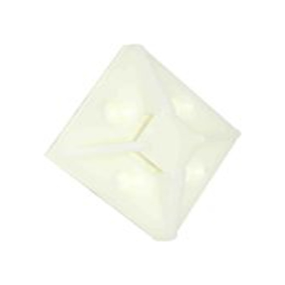 RS PRO,204-0248,RS PRO 扎带固定座, 尼龙 66制, 38.5 mm长 10.2 mm宽 x 38.5 mm宽, Φ7.6 mm固定孔, 天然色