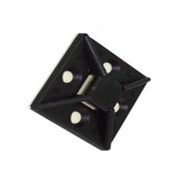 RS PRO,269-9015,RS PRO 扎带固定座, 尼龙 66制, 38.5 mm长 10.2 mm宽 x 38.5 mm宽, Φ7.6 mm固定孔, 黑色