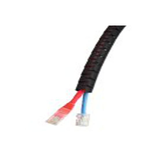 RS PRO,204-4414,聚丙烯 螺旋电缆包覆套, 黑色, 最大捆束35 mm 35 mm直径电缆 35 mm直径电缆, 32 mm壁厚, 25 m长, KL系列