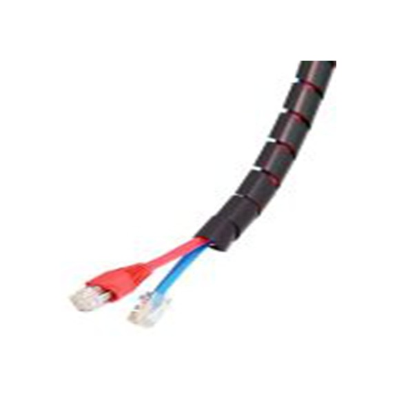 RS PRO,204-4426,聚乙烯 螺旋电缆包覆套, 黑色 6 mm直径电缆 25 mm直径电缆, 0.6 mm壁厚, 30.5 m长, KS系列