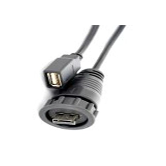 RS PRO,231-7880,RS PRO , USB A 型 公转USB A 型 母插, 2 m长, USB 2.0, 黑色, GT111系列