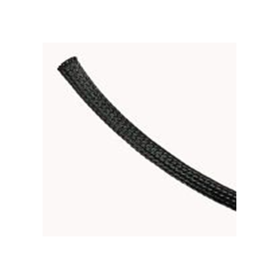 RS PRO,251-0831,可扩展 聚乙烯对苯二酸盐 黑色 电缆套管, 100m长 编织层 18 mm