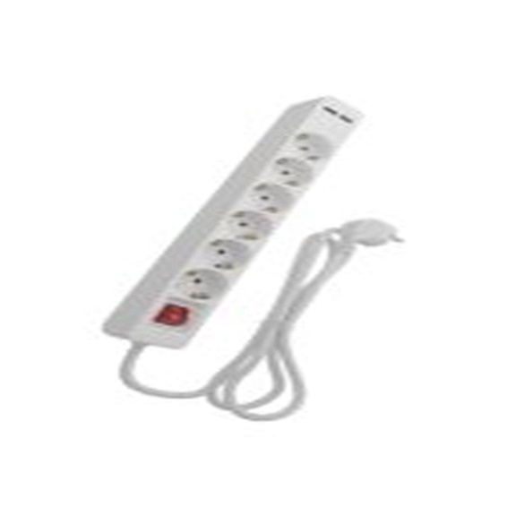 RS PRO,273-4978,白色 延长线, 额定电压250 V, 6个 F 型插座, 电缆长5 m, IP20防护等级