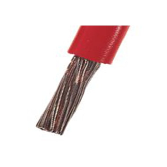 RS PRO,628-5421,红色 单芯 三级PVC电缆 架空电缆, 25 mm², 100 m长 196/0.4 mm, 4 AWG 聚氯乙烯, 600 V, 最高105 °C, H07V2-K系