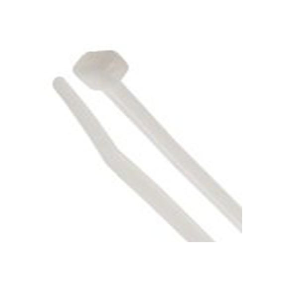 RS PRO,811-1707,尼龙 66 电缆扎带, 不易松脱, 阻燃, 天然色, 385 mm长x4.8 mm宽, 215.6N拉伸强度