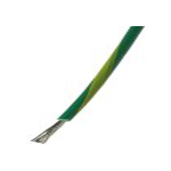 RS PRO,811-4413,绿色, 黄色 控制 柔性，黑色 架空电缆, 1 mm², 25 m长 32/0.2 mm, 18 AWG 聚氯乙烯, 1000 V, 最高70 °C, FLEXIBLE