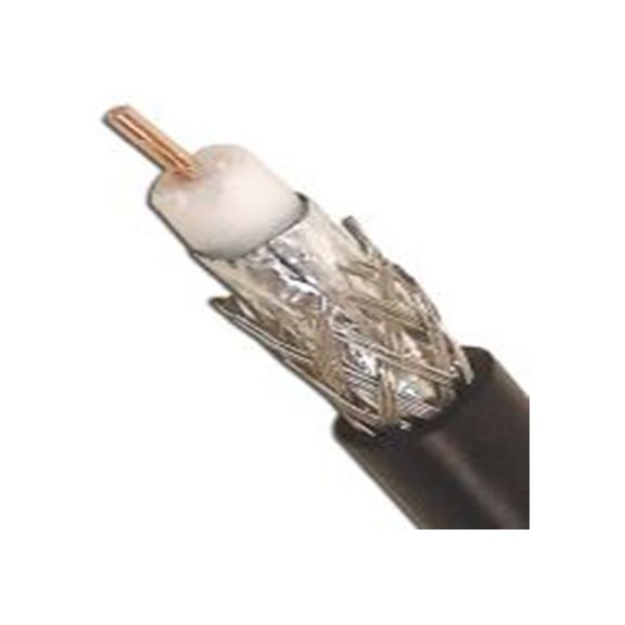 RS PRO,813-3439,RS PRO RG6/U同轴电缆, 100m长, 75 Ω, 6.95mm外径, 黑色