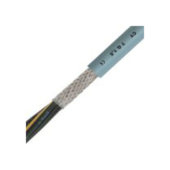 RS PRO,827-4149,3芯, CY系列 控制电缆 0.5 mm² 20 AWG, 50 m长, 屏蔽 绞合, 灰色 聚氯乙烯护套