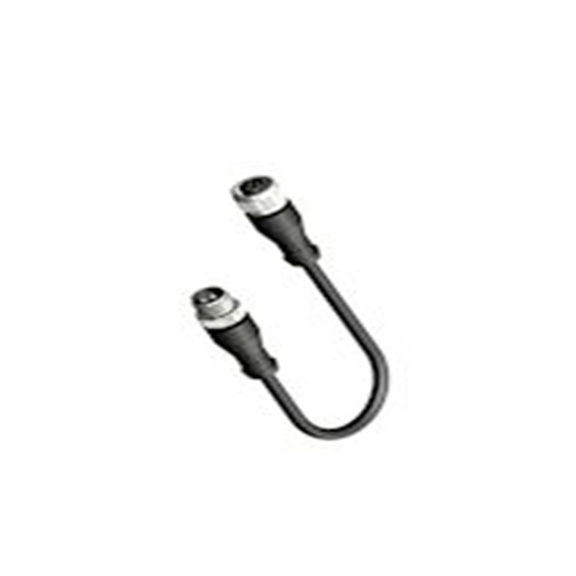 RS PRO,877-1198,RS PRO 传感器执行器电缆, 2 m长 4, 直向 母插 4转直 公, PU 黑色护套, IP40, CDF系列